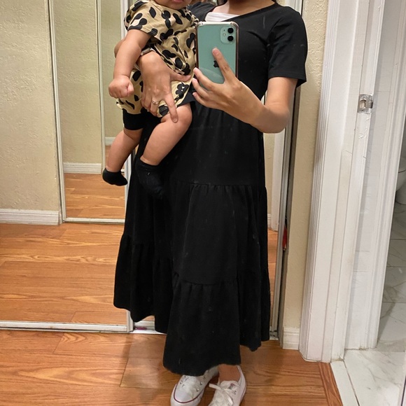 🖤Berydress Black Midi Tiered Dress🖤 ~ Amazon - Picture 10 of 11